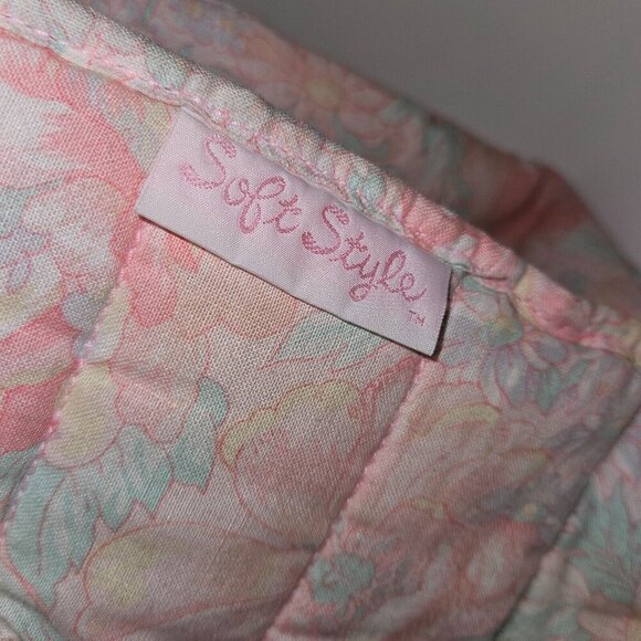 VTG Baby Connection Soft Style Pink Floral Diaper Bag Small 11x9 Green Blue READ - Picture 3 of 15